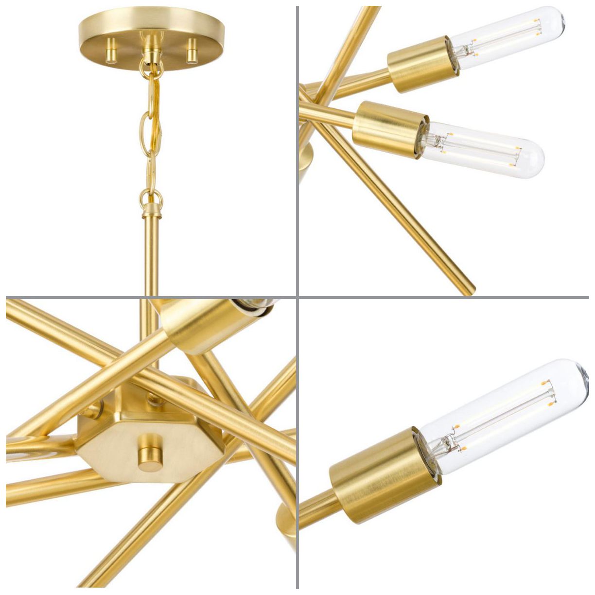 Image 7 Astra Collection Six-Light Chandelier Light more views