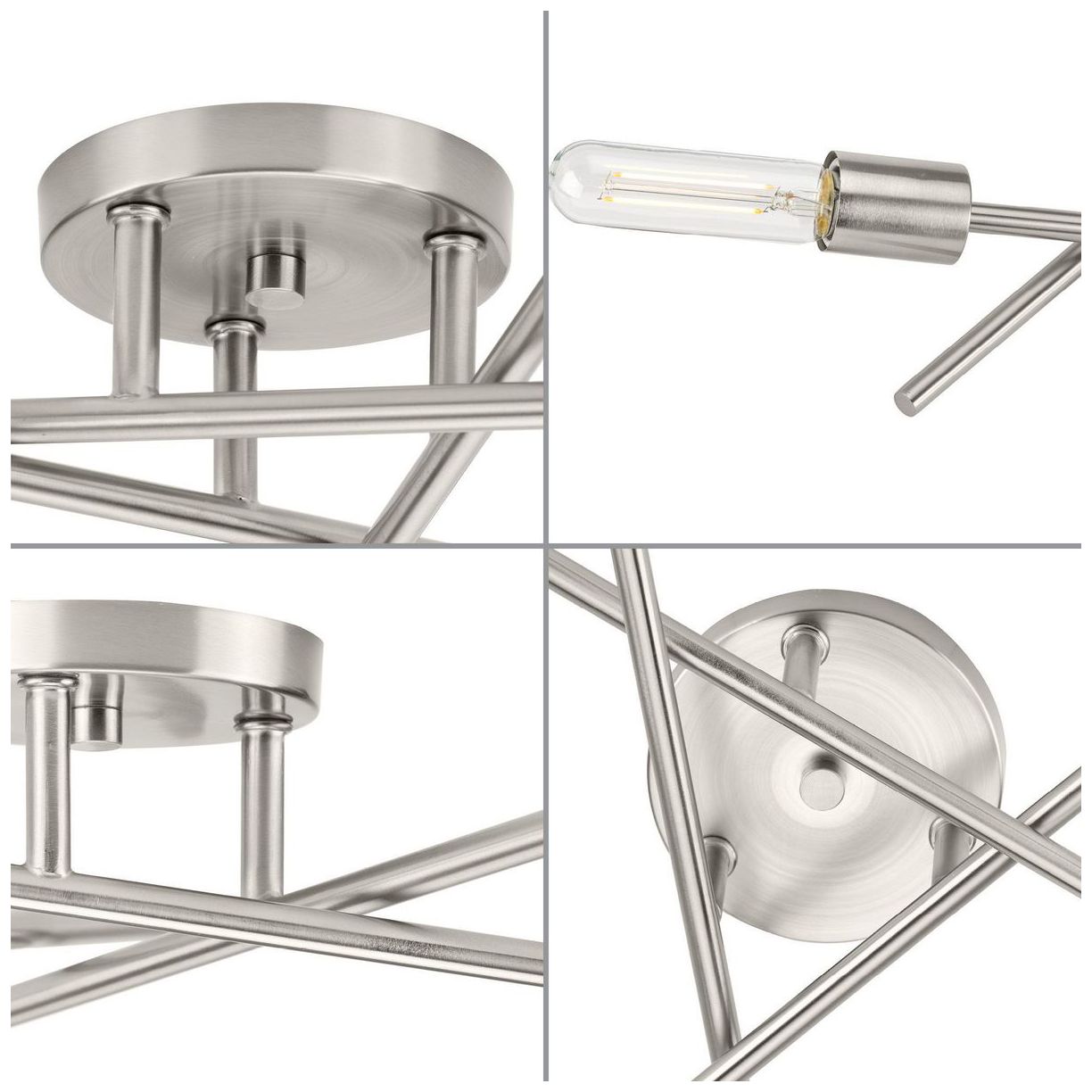 Image 5 Astra Collection Three-Light 18" Semi-Flush Mount Light more views