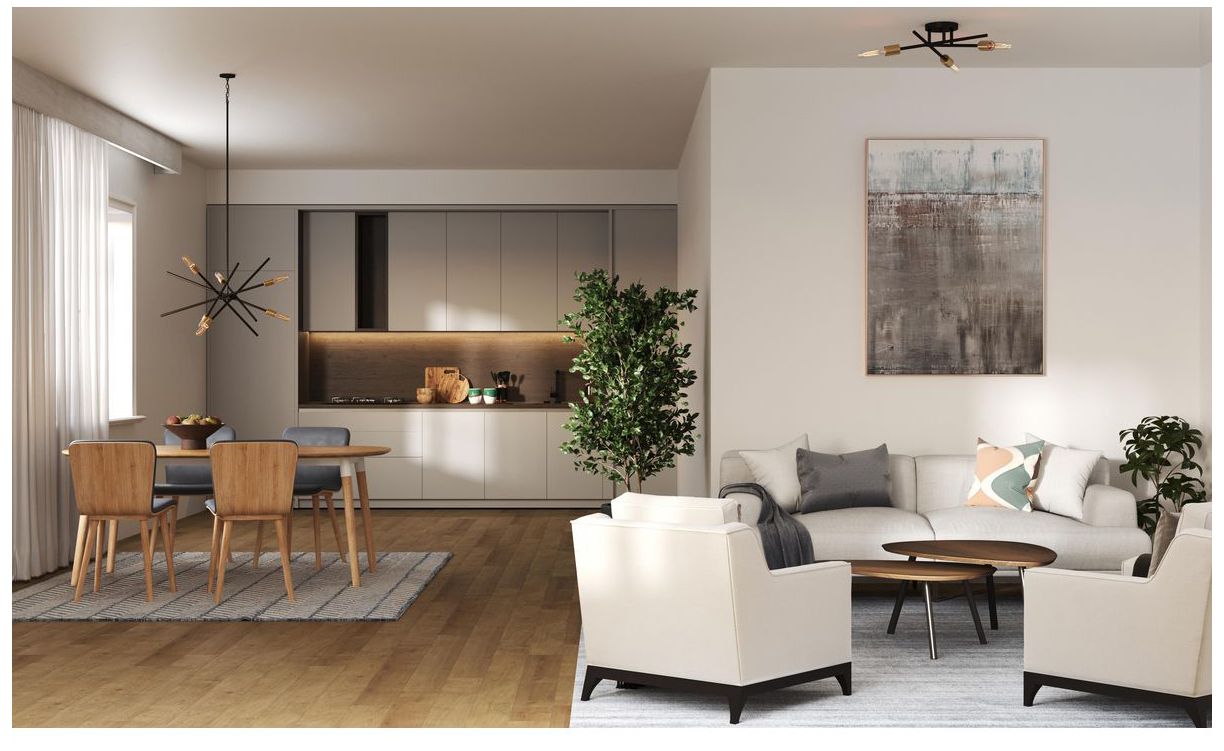Image 2 Astra Collection Three-Light 18" Semi-Flush Mount Light more views