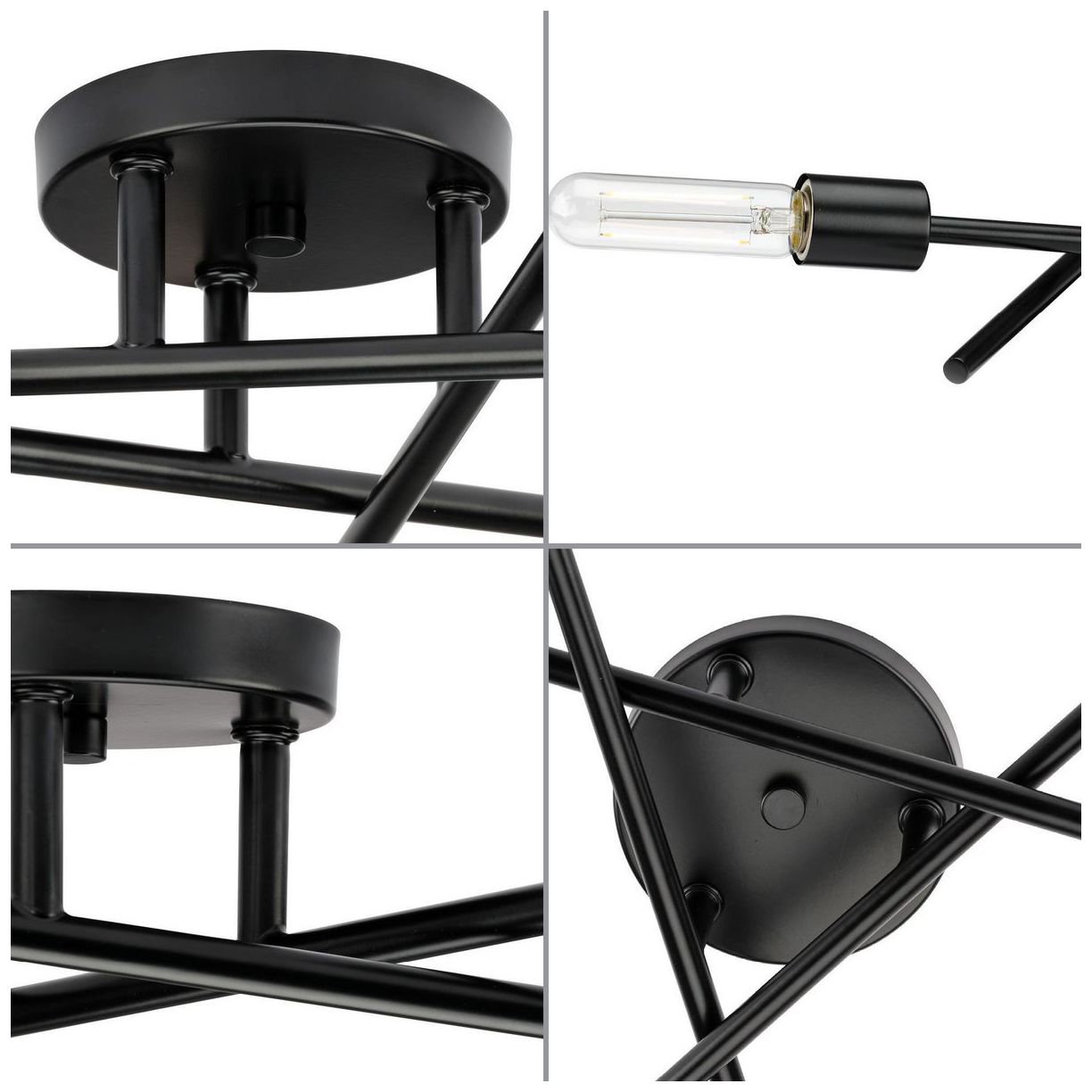 Image 5 Astra Collection Three-Light 18" Semi-Flush Mount Light more views