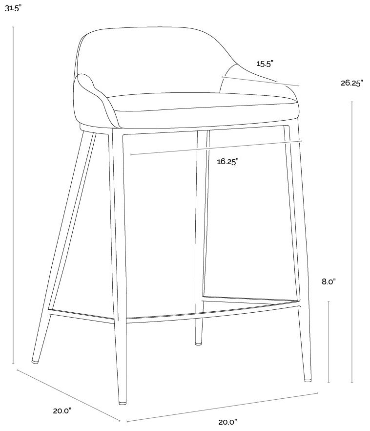 Image 7 Astra Counter Stool - Ivanhoe Pine more views