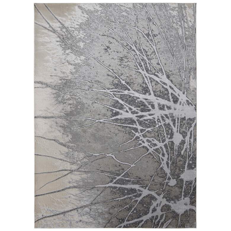 Image 1 Astra Transitional Abstract Soft Indoor Gray Area Rug 39L5F