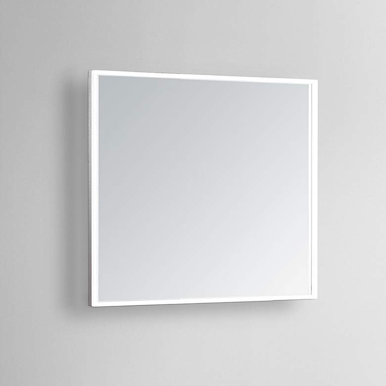 Astral 32&quot; Square LED Lighted Bathroom Vanity Wall Mirror