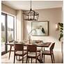 2_Astrapia 20"W Dark Rubbed Sienna and Silver 6-Light Pendant more views