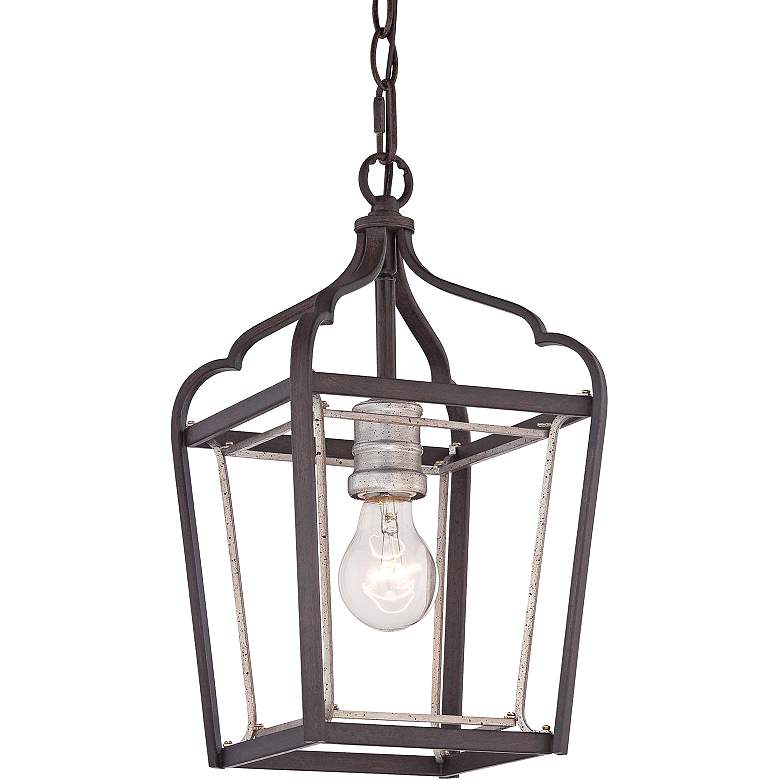 Image 2 Astrapia 7 3/4 inch Wide Rubbed Sienna 1-Light Mini Pendant