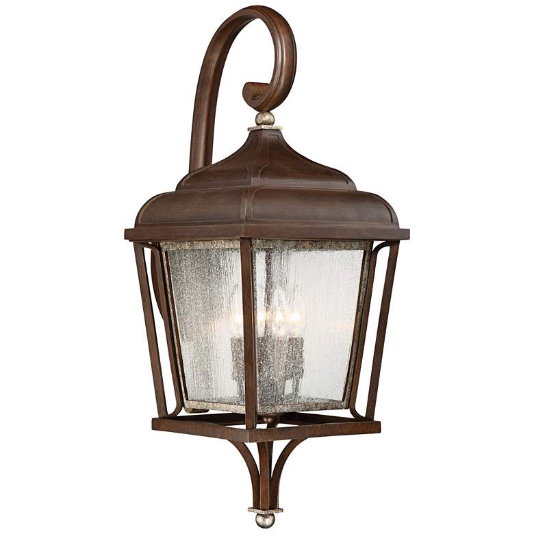 Image 1 Astrapia II 28 1/4 inch High Rubbed Sienna Outdoor Wall Light