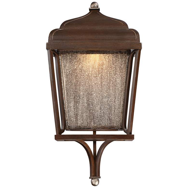 Image 1 Astrapia II LED 19"H Rubbed Sienna Outdoor Wall Light