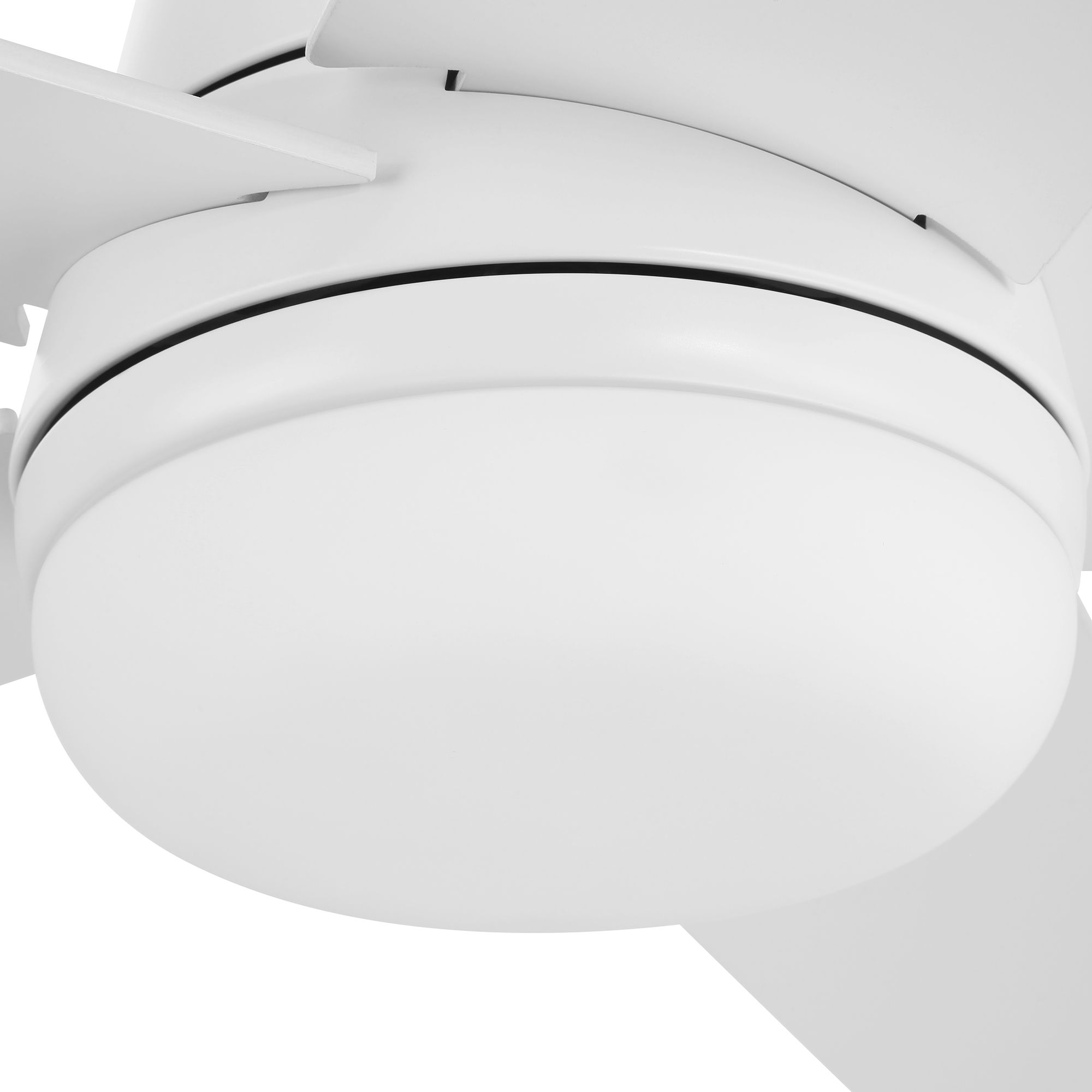 Image 3 Astrea 52 in. LED Matte White Standard Mount Smart Ceiling Fan more views