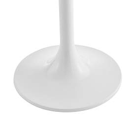 Image3 of Astrid 19 3/4" Wide Matte White Lacquer Side Table more views