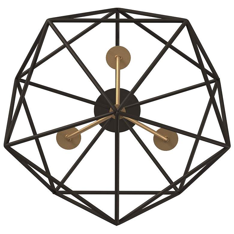 Image 7 Astrid 20" Wide Matte Bronze 3-Light Geometric Chandelier more views