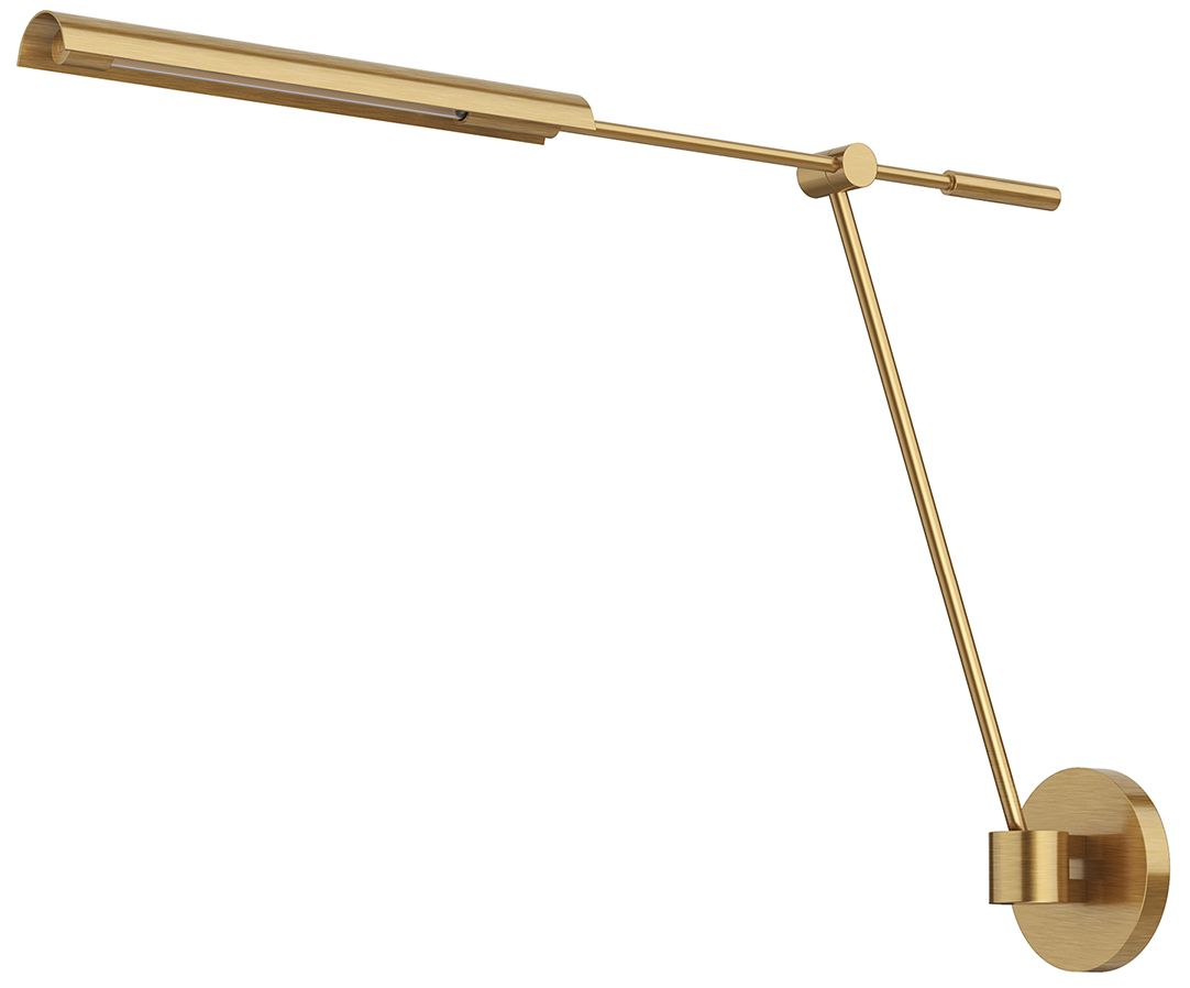 Astrid 21 1/2" High Vintage Brass Wall Vanity Light