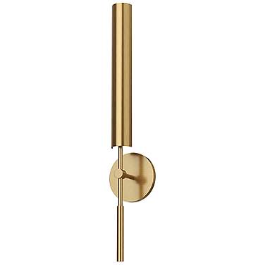 Astrid 26" High Vintage Brass LED Wall Sconce