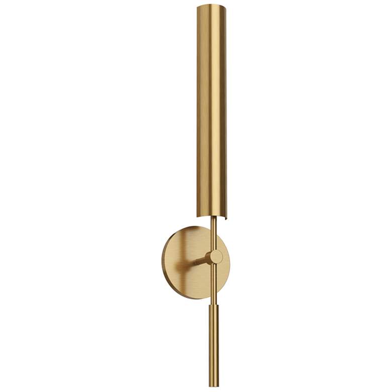 Image 1 Astrid 26" High Vintage Brass LED Wall Sconce