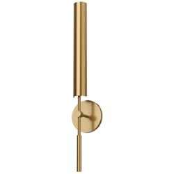 Astrid 26" High Vintage Brass LED Wall Sconce