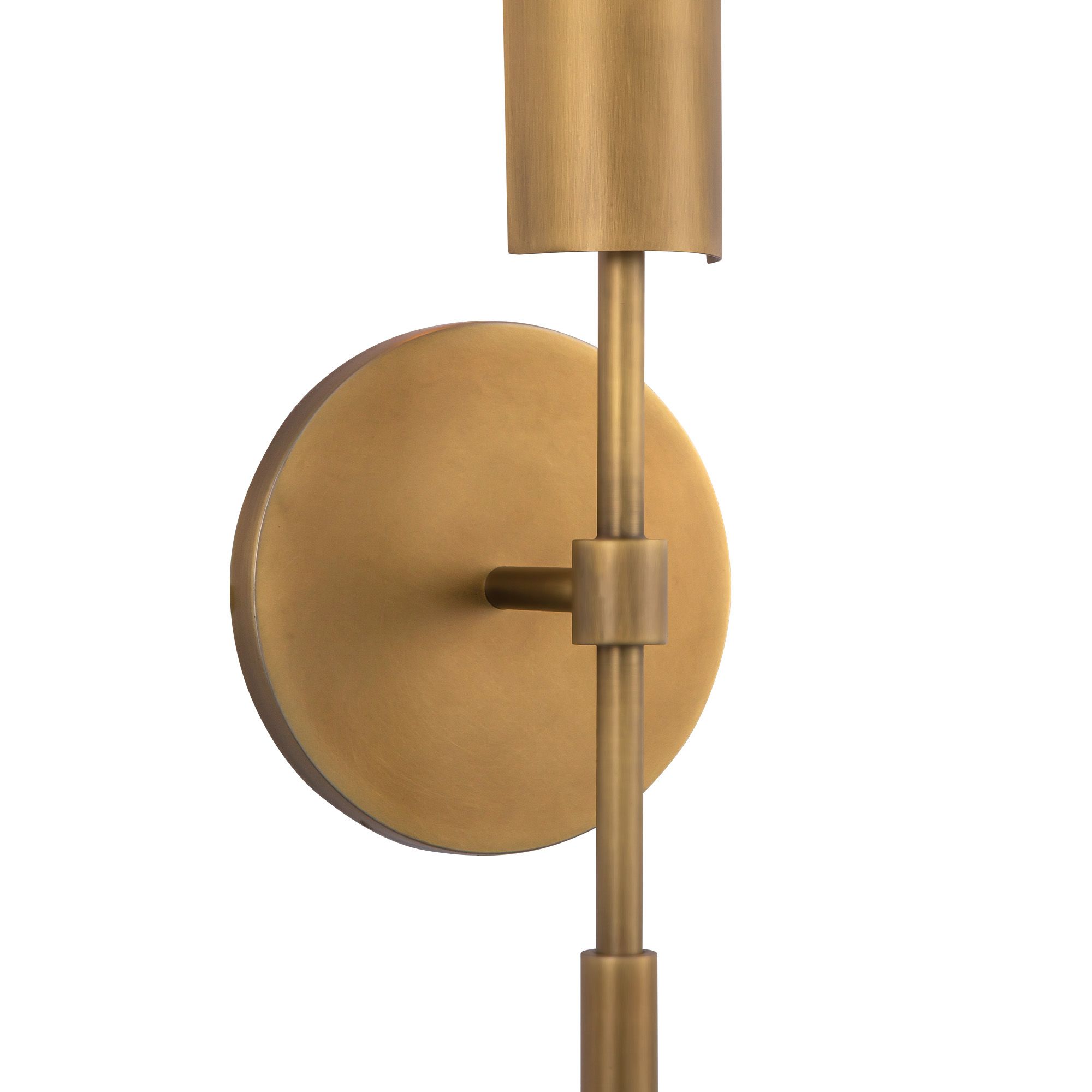 Image 5 Astrid 26" High Vintage Brass LED Wall Sconce more views