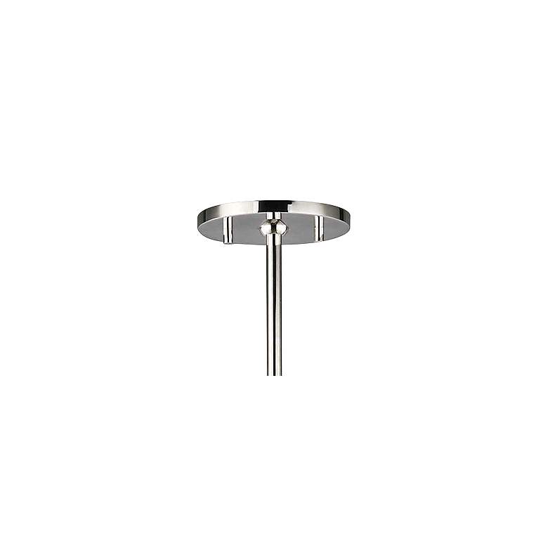Image 3 Astrid 28" Wide Polished Nickel and Black 8-Light Chandelier more views
