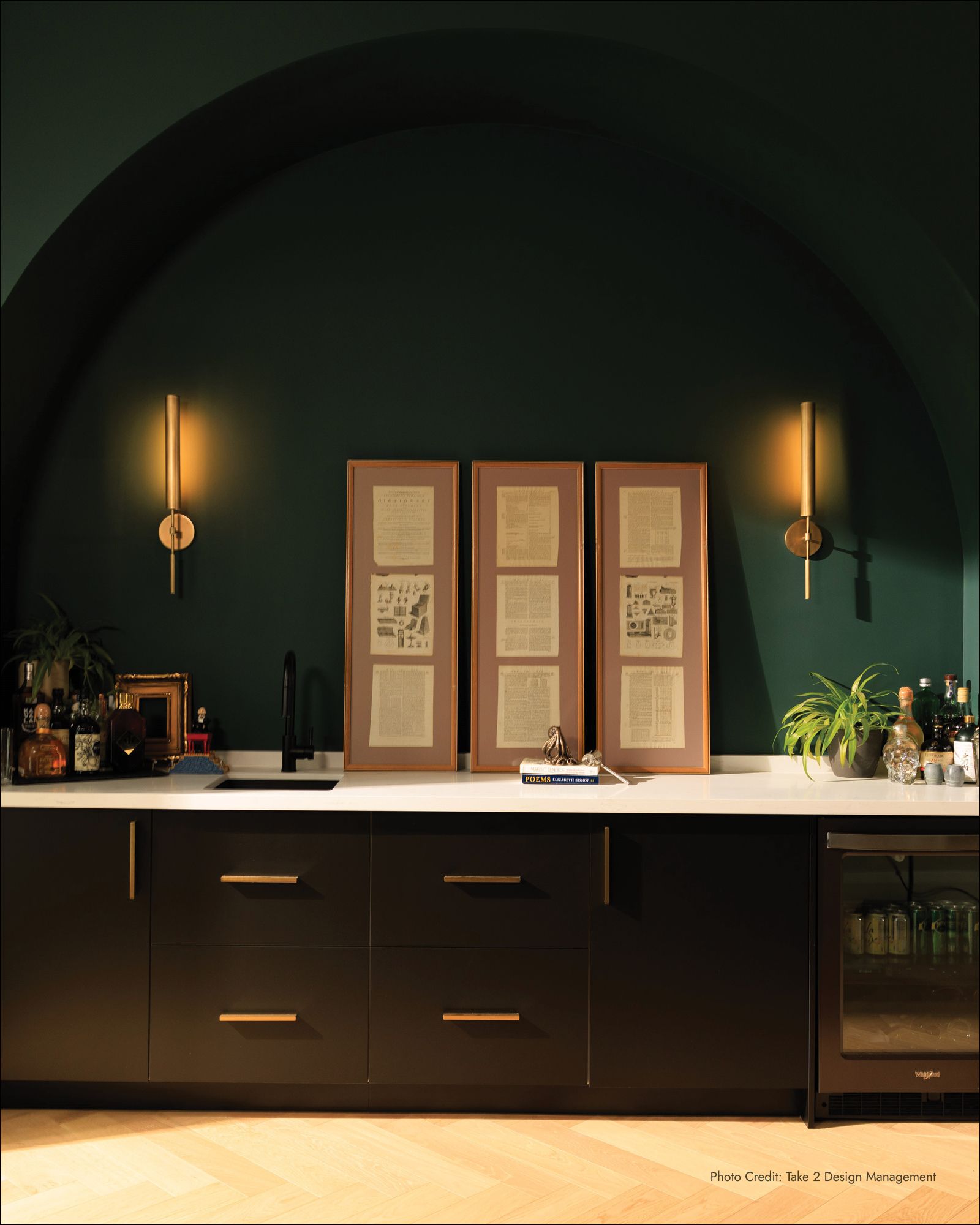 Image 3 Astrid 34 1/4" High Vintage Brass 2-Light LED Wall Sconce more views