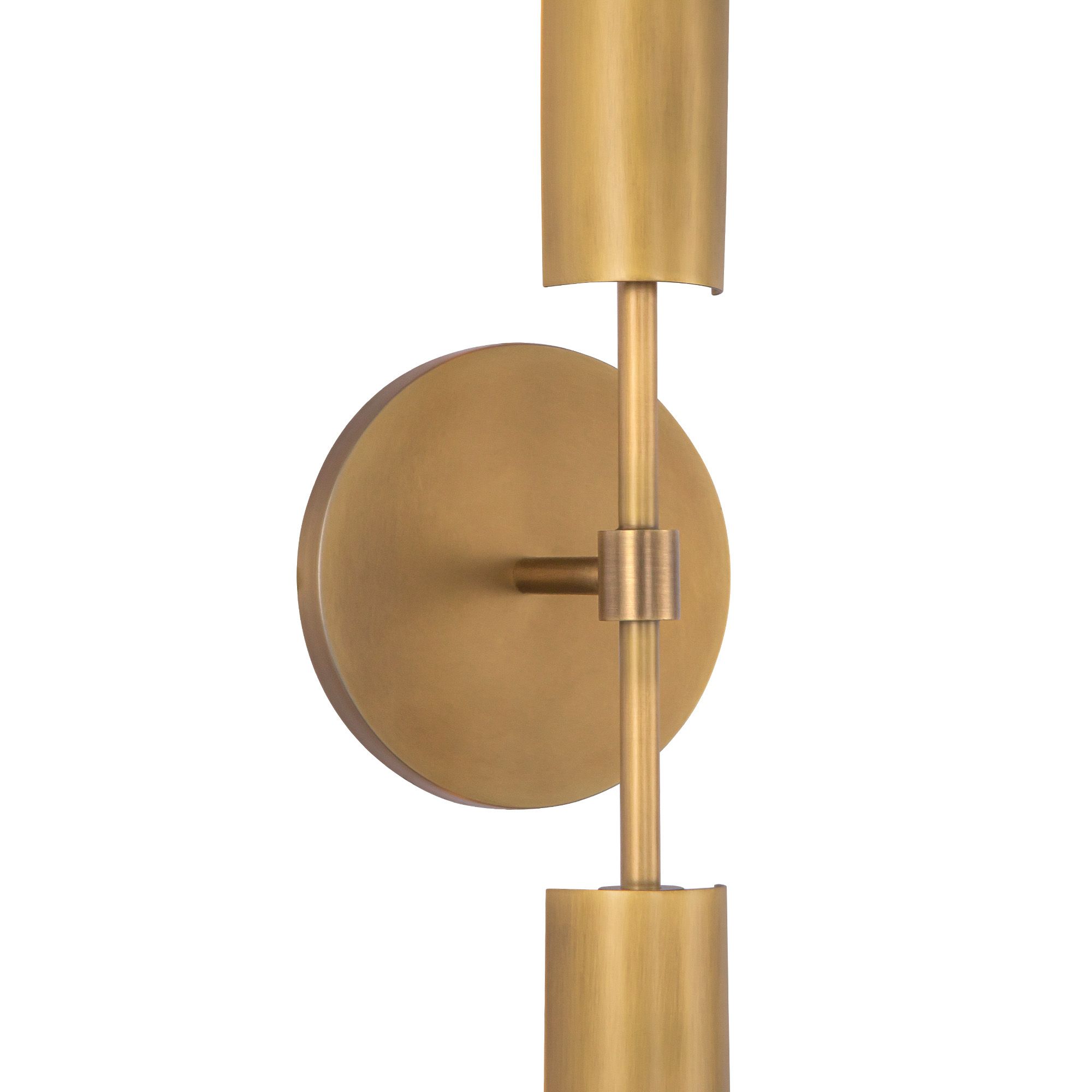 Image 7 Astrid 34 1/4" High Vintage Brass 2-Light LED Wall Sconce more views