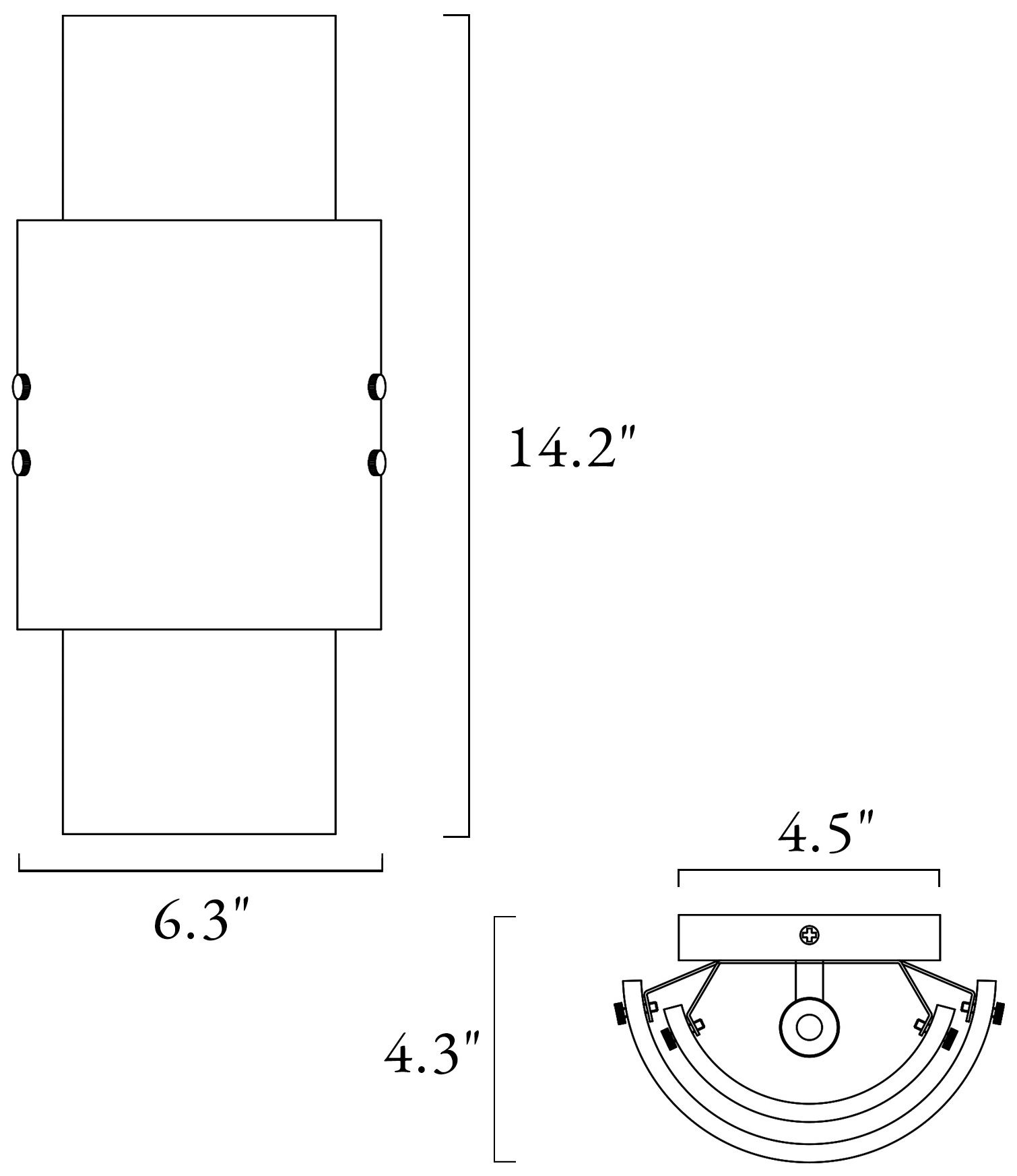 Image 2 Astridee 2-Light Glass Wall Sconces more views