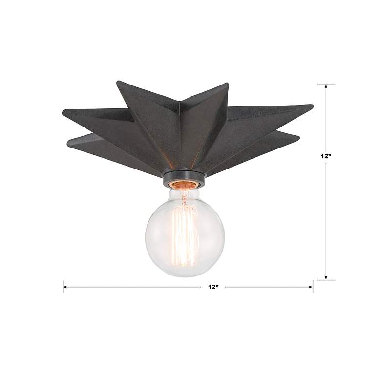 Image 3 Astro 1 Light Black Sconce more views
