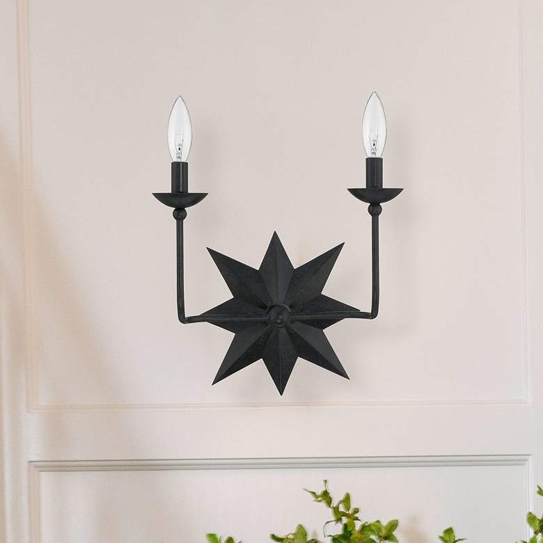 Image 1 Astro 2 Light Black Wall Mount