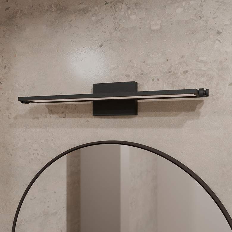 Image 1 Astro Integrated LED Matte Black Bath Light