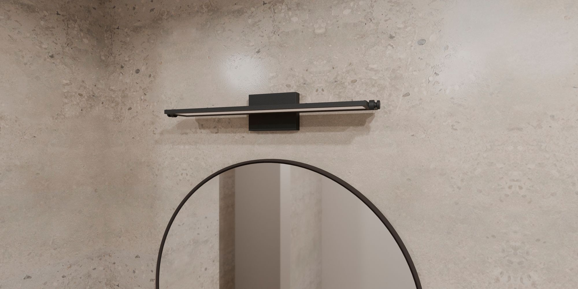 Astro Integrated LED Matte Black Bath Light