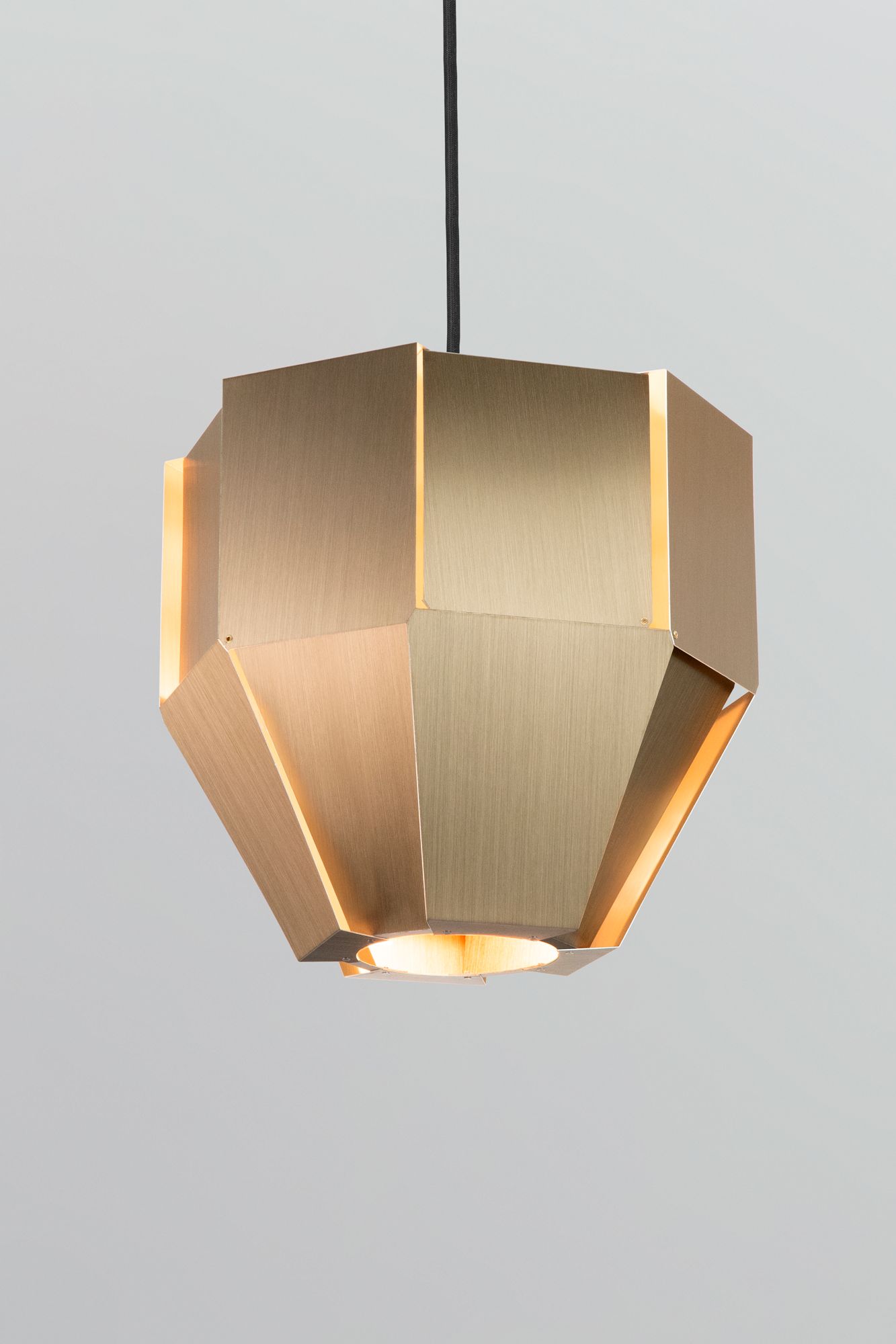 Image 2 Astrum 11.75" Distressed Brass Pendant more views