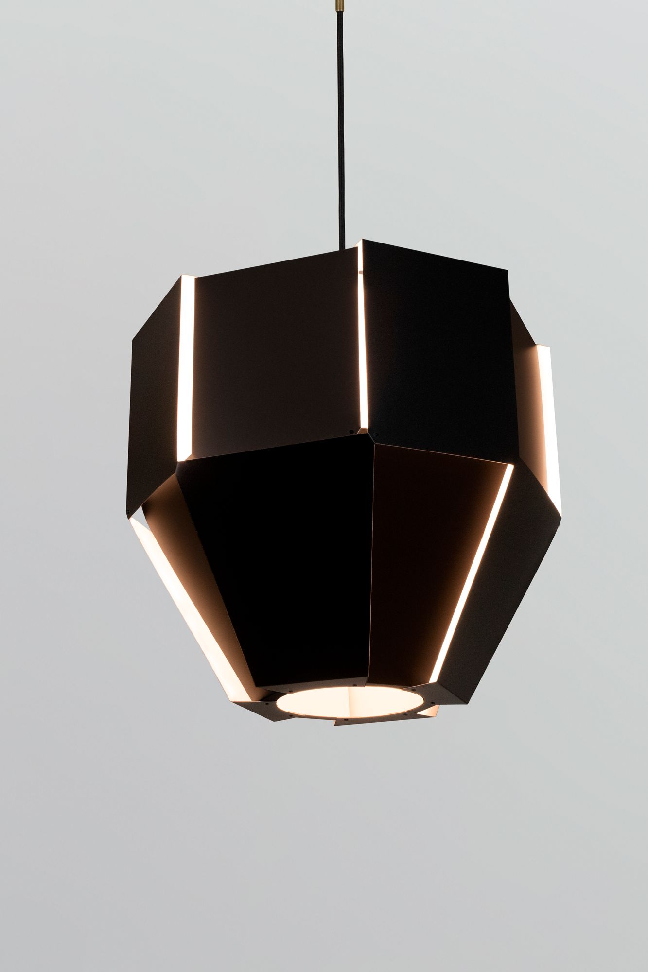 Image 2 Astrum 18.5" Matte Black & White 4000K LED Pendant more views