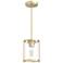 Astwood 6" Wide Alturas Gold Metal Mini Pendant