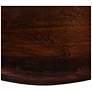 6_Asymmetric  Mango Wood Coffee Table with Conical Base, Walnut Finish more views