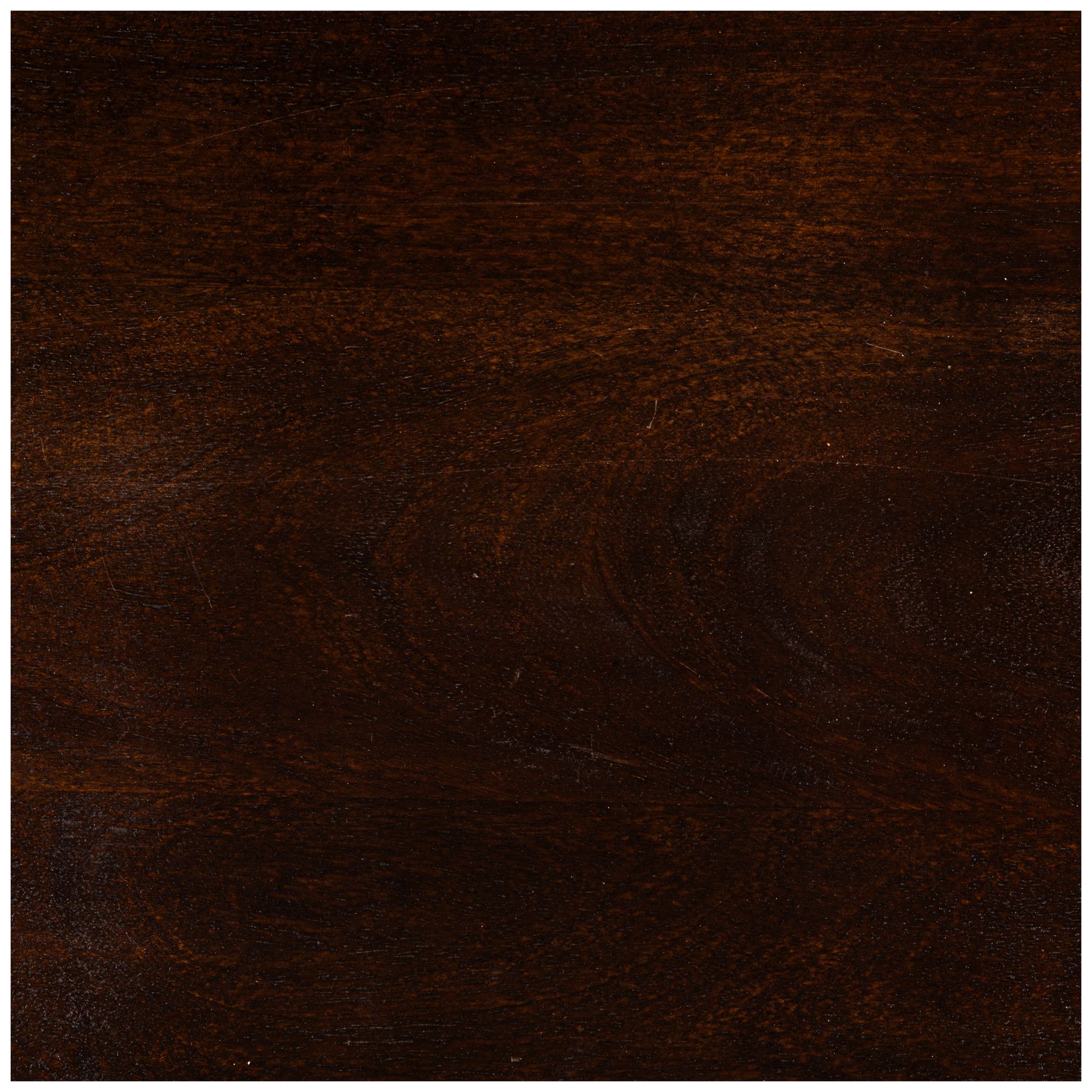 Image 7 Asymmetric  Mango Wood Coffee Table with Conical Base, Walnut Finish more views