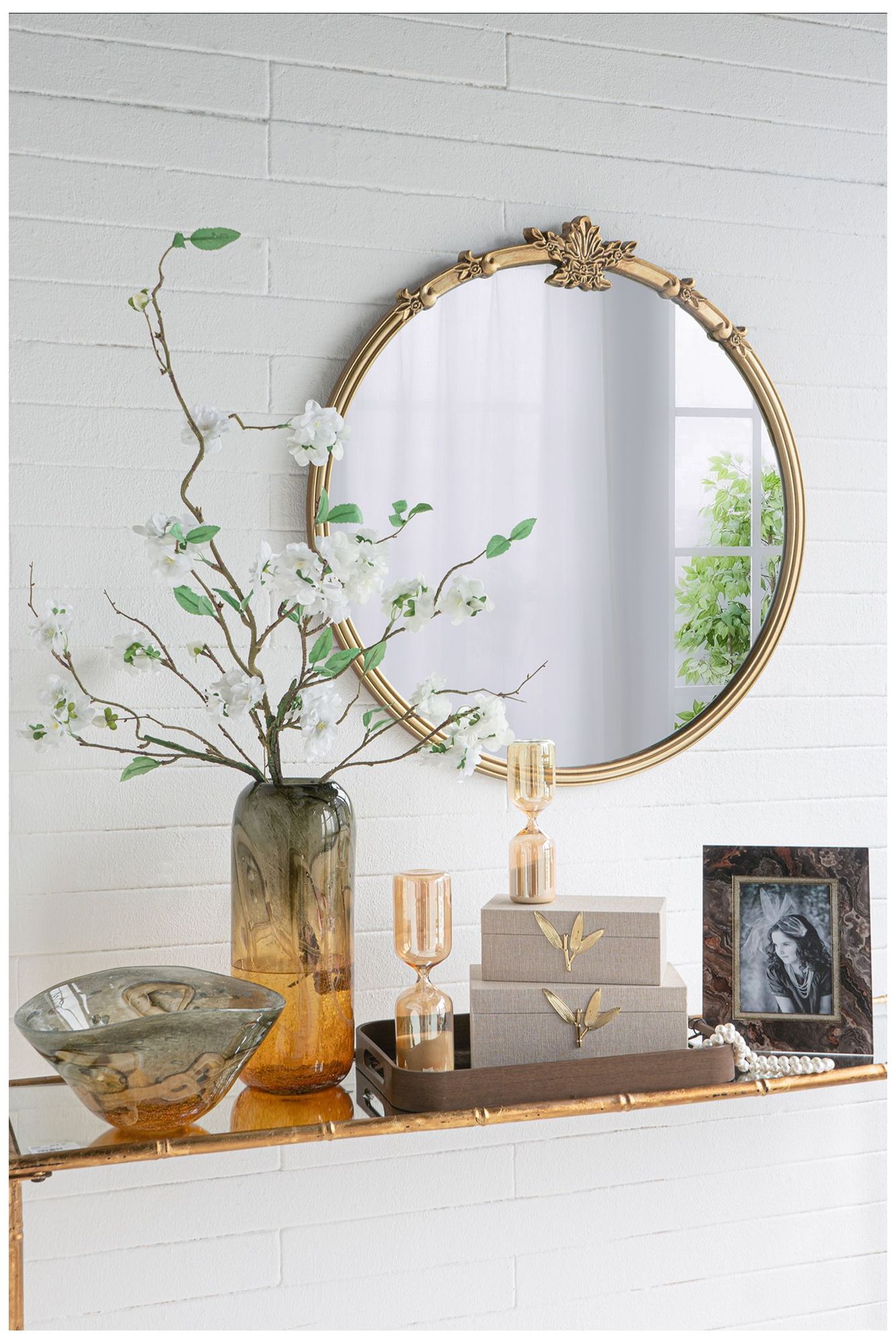 Asymmetrical Glass Bowl - Black, Amber