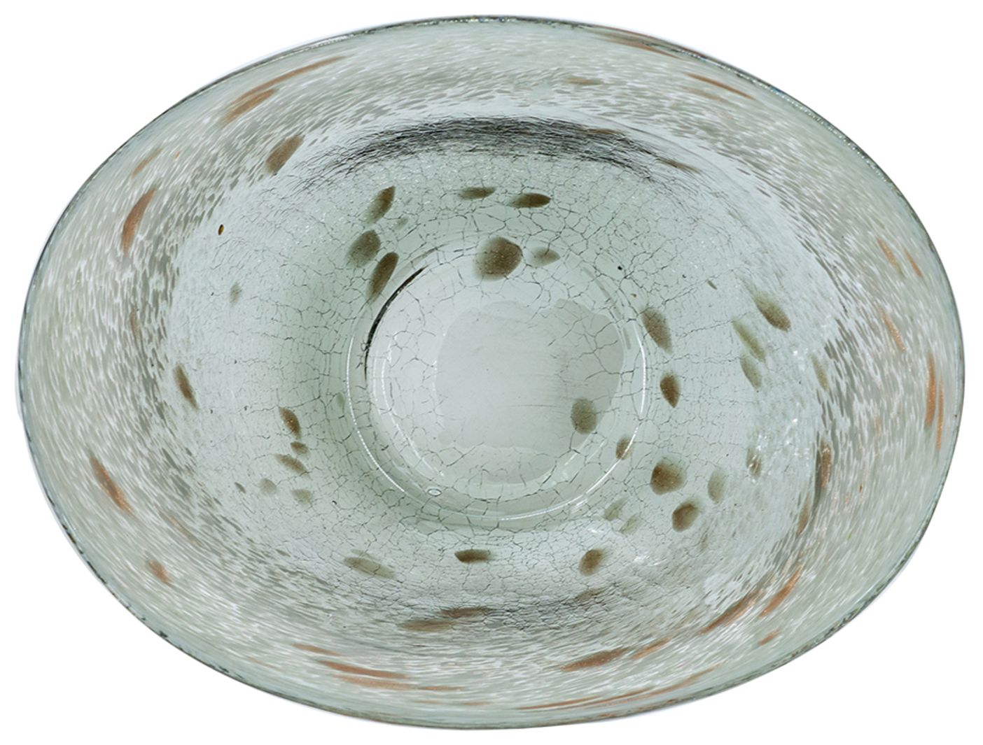 Image 2 Asymmetrical Glass Bowl - Smoky Gray, Brown more views