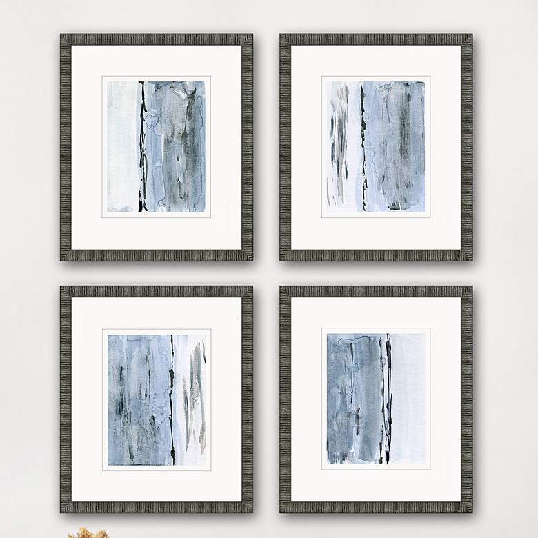Image 2 At The Dawn 21" High 4-Piece Giclee Framed Wall Art Set