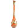 At-U-Large 32" High Orange Glass Modern Floor Vase