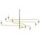 Atelier 60" 8 Light Satin Brass Pendant