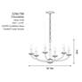 5_Atella 32" Wide Ashen Gold 6-Light Chandelier more views