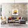 6_Atella 32" Wide Ashen Gold 6-Light Chandelier more views