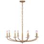 1_Atella 36" Wide Ashen Gold 8-Light Chandelier