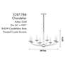 5_Atella 36" Wide Ashen Gold 8-Light Chandelier more views
