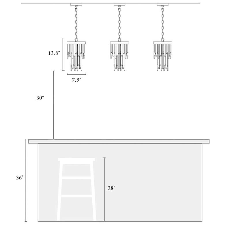 Image 5 Athean 1-Light Crystal Pendant Light more views