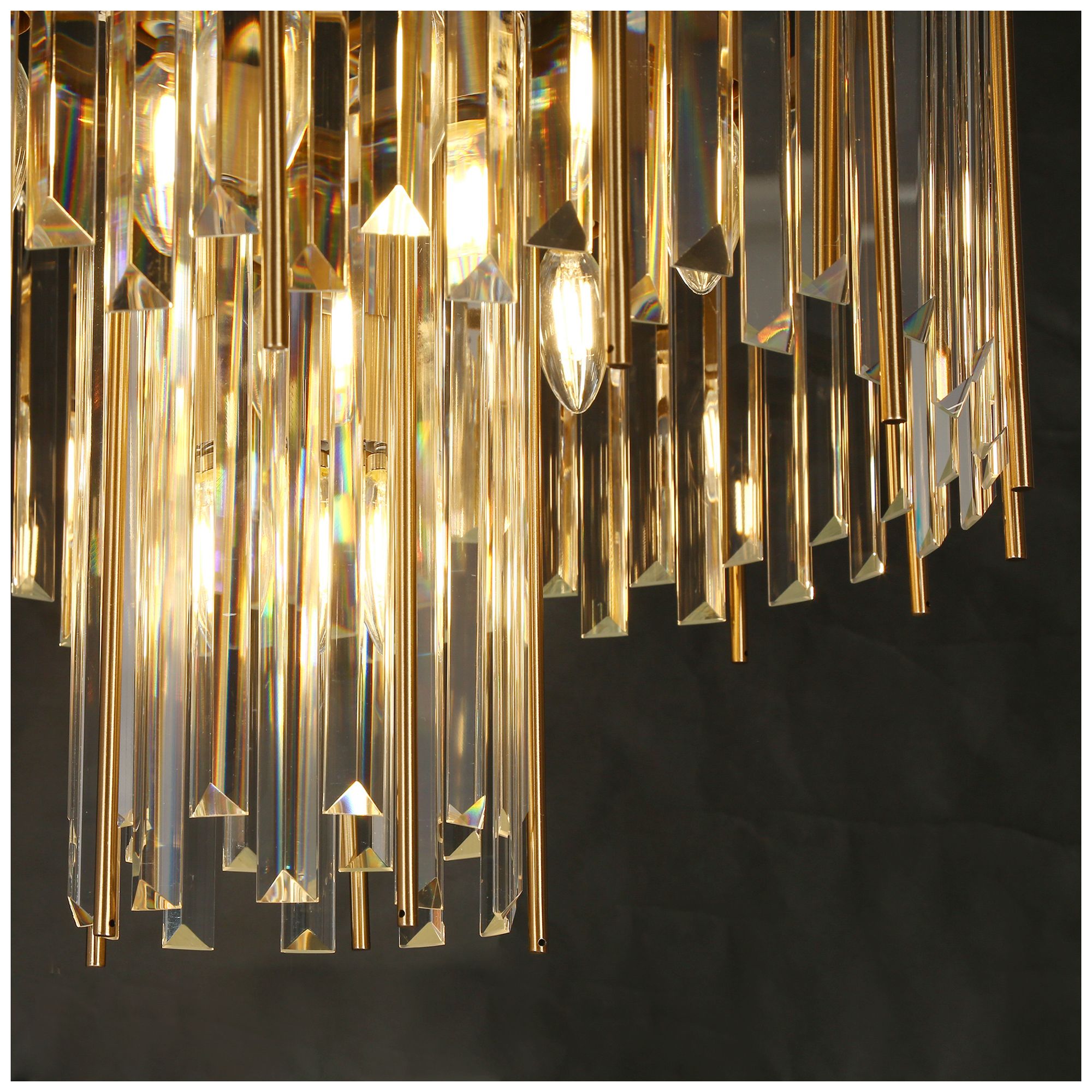 Image 2 Athean 7-Light Crystal 2-Tier Chandelier - Made to Order more views