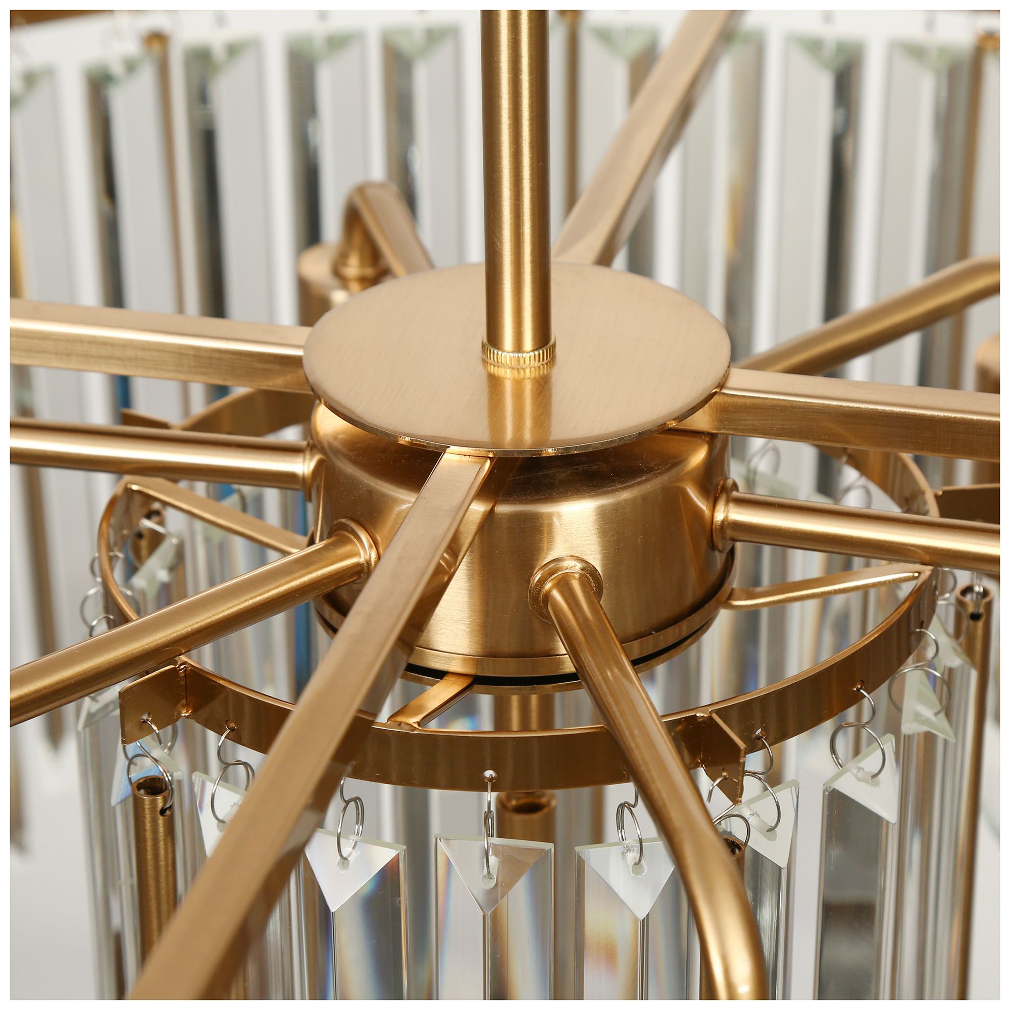 Image 3 Athean 7-Light Crystal 2-Tier Chandelier - Made to Order more views