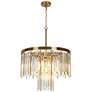 1_Athean 7-Light Crystal 2-Tier Chandelier