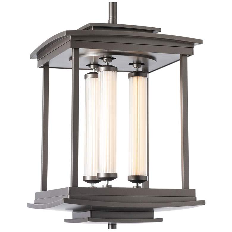 Image 1 Athena 18.2" High 3-Light Dark Smoke Lantern