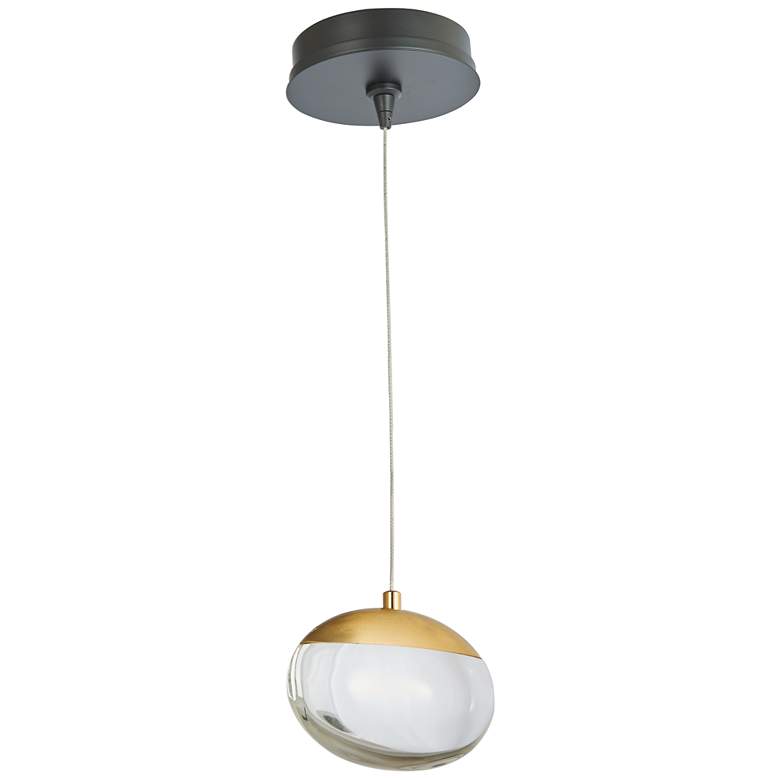 Image 1 Athena 2 1/2" Wide Matte Black LED Mini Pendant