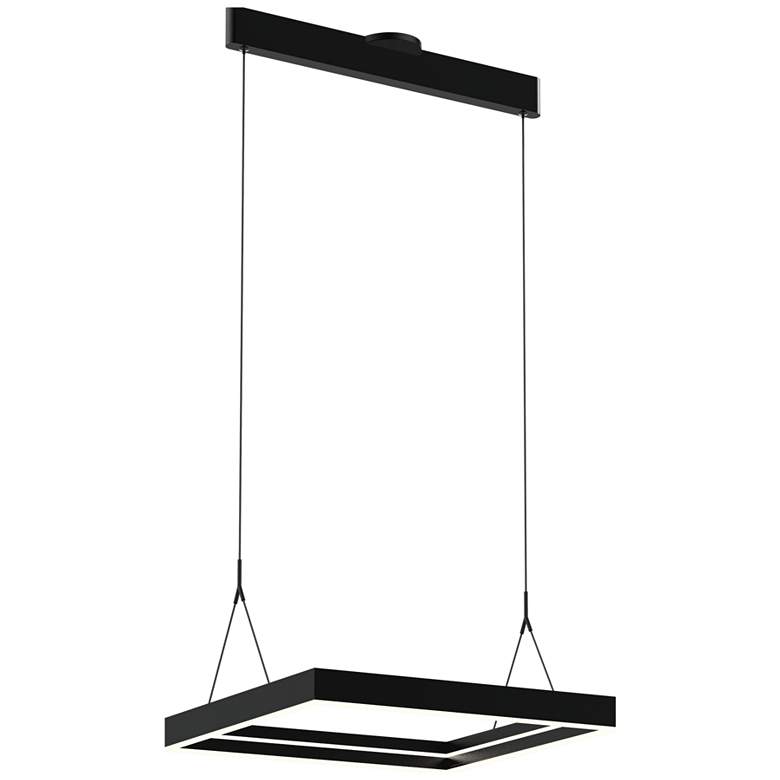 Image 1 Athena 21.7" Satin Brushed Black Pendant