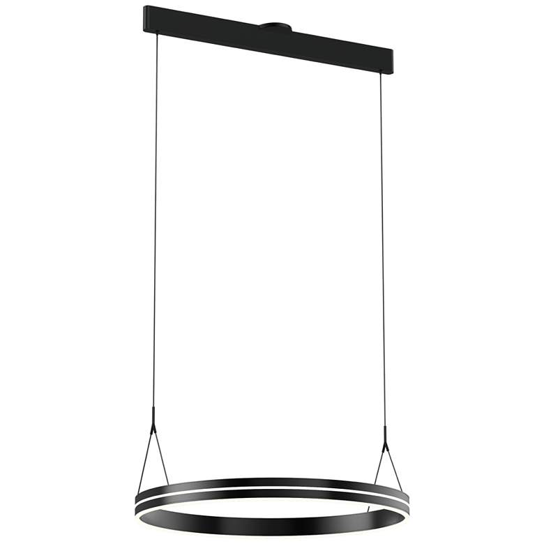Image 1 Athena 26.8" Satin Brushed Black Pendant