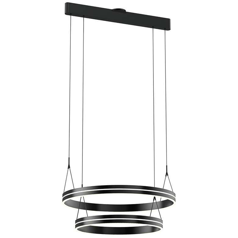 Image 1 Athena 26.8" Satin Brushed Black Pendant